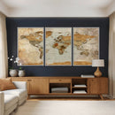 World Map Canvas Print – Detailed Map of the World Wall Art by MyGreatCanvas | Canvas Wall Art Prints | Photo Prints & Wall Decor