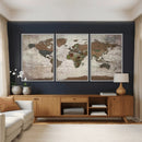 World Map Canvas Print – Framed Detailed Map of the World by MyGreatCanvas | Canvas Wall Art Prints | Photo Prints & Wall Decor