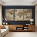 World Map Canvas Print – Framed Travel Map Wall Art for by MyGreatCanvas | Canvas Wall Art Prints | Photo Prints & Wall Decor