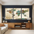 World Map Canvas Print – Framed Detailed Map of the World by MyGreatCanvas | Canvas Wall Art Prints | Photo Prints & Wall Decor