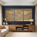 World Map Canvas Print – Framed Travel Map Wall Art for by MyGreatCanvas | Canvas Wall Art Prints | Photo Prints & Wall Decor
