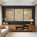 Colorful Watercolor World Map Canvas Wall Art – Framed by MyGreatCanvas | Canvas Wall Art Prints | Photo Prints & Wall Decor