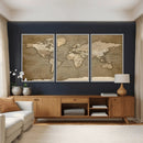 World Map Wall Art Canvas Print, Framed Map Art Picture by MyGreatCanvas | Canvas Wall Art Prints | Photo Prints & Wall Decor