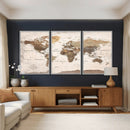 World Map Canvas Print – Framed Travel Map Wall Art for by MyGreatCanvas | Canvas Wall Art Prints | Photo Prints & Wall Decor