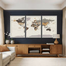 World Map Wall Art Print by MyGreatCanvas | Canvas Wall Art Prints | Photo Prints & Wall Decor