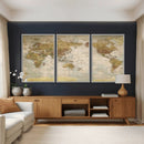 World Map Canvas Print – Detailed Map of the World Wall Art by MyGreatCanvas | Canvas Wall Art Prints | Photo Prints & Wall Decor