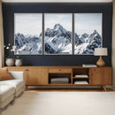Snowy Mountain Range Canvas Print, Alpine Peaks Landscape by MyGreatCanvas | Canvas Wall Art Prints | Photo Prints & Wall Decor