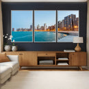 Chicago Wall Art Canvas Print, Chicago City Downtown Night by MyGreatCanvas | Canvas Wall Art Prints | Photo Prints & Wall Decor