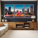 Chicago Wall Art Canvas Print - Chicago City Downtown Night by MyGreatCanvas | Canvas Wall Art Prints | Photo Prints & Wall Decor