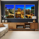 Chicago Wall Art Canvas Print - Chicago City Downtown Night by MyGreatCanvas | Canvas Wall Art Prints | Photo Prints & Wall Decor