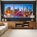 Chicago Wall Art Canvas Print, Chicago City Downtown Night by MyGreatCanvas | Canvas Wall Art Prints | Photo Prints & Wall Decor