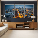 Chicago Wall Art Canvas Print - Chicago City Downtown Night by MyGreatCanvas | Canvas Wall Art Prints | Photo Prints & Wall Decor