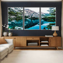 Alpine Mountain Lake Wall Art Canvas Print – Turquoise by MyGreatCanvas | Canvas Wall Art Prints | Photo Prints & Wall Decor