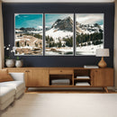 Snowy Mountain Wall Art Canvas Print, Alpine Pine Forest by MyGreatCanvas | Canvas Wall Art Prints | Photo Prints & Wall Decor