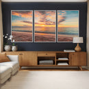 Sunset Beach Wall Art Canvas Print – Soft Coastal by MyGreatCanvas | Canvas Wall Art Prints | Photo Prints & Wall Decor