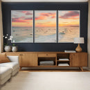Sunset Beach Wall Art Canvas Print – Soft Coastal by MyGreatCanvas | Canvas Wall Art Prints | Photo Prints & Wall Decor