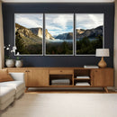 Yosemite Valley Mountain Wall Art Canvas Print, Granite by MyGreatCanvas | Canvas Wall Art Prints | Photo Prints & Wall Decor