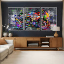 Graffiti Motorcycle Wall Art Canvas Print, Urban Street Art by MyGreatCanvas | Canvas Wall Art Prints | Photo Prints & Wall Decor