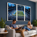 Detroit Lions Stadium Wall Art Canvas Print, Football Field