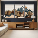 Wood Style Mountain Wall Art Canvas Print, Layered Wood by MyGreatCanvas | Canvas Wall Art Prints | Photo Prints & Wall Decor