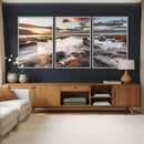 Rocky Coast Ocean Sunset Wall Art Canvas Print, Dramatic by MyGreatCanvas | Canvas Wall Art Prints | Photo Prints & Wall Decor