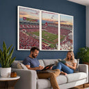 Donald W. Reynolds Razorback Stadium Wall Art Canvas Print –
