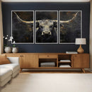 Rustic Longhorn Bull Wall Art Canvas Print – Vintage Western by MyGreatCanvas | Canvas Wall Art Prints | Photo Prints & Wall Decor