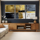 Gold Navy Abstract Wall Art Canvas Print, Modern Luxury by MyGreatCanvas | Canvas Wall Art Prints | Photo Prints & Wall Decor