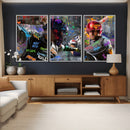 Graffiti Baseball Player Street Art Wall Art Canvas Print by MyGreatCanvas | Canvas Wall Art Prints | Photo Prints & Wall Decor