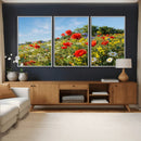 Wildflower Meadow Wall Art Canvas Print – Colorful Poppy and by MyGreatCanvas | Canvas Wall Art Prints | Photo Prints & Wall Decor