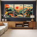 Yayoi Kusama Boho Mountain Landscape Large Wall Art, by MyGreatCanvas | Canvas Wall Art Prints | Photo Prints & Wall Decor