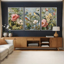 Vintage Birds and Flowers Wall Art Canvas Print, Botanical by MyGreatCanvas | Canvas Wall Art Prints | Photo Prints & Wall Decor