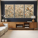 Vintage Birds and Flowers Wall Art Canvas Print, Botanical by MyGreatCanvas | Canvas Wall Art Prints | Photo Prints & Wall Decor
