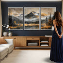 Mountain Lake Canvas Wall Art — Rustic Forest Landscape by MyGreatCanvas | Canvas Wall Art Prints | Photo Prints & Wall Decor