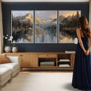 Drip Style Forest Lake Gold Art — Abstract Expressionist by MyGreatCanvas | Canvas Wall Art Prints | Photo Prints & Wall Decor