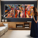African American Jazz Singer Canvas Art — Red Dress Black by MyGreatCanvas | Canvas Wall Art Prints | Photo Prints & Wall Decor