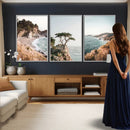 California Coast Canvas Wall Art Set, Big Sur McWay Falls by MyGreatCanvas | Canvas Wall Art Prints | Photo Prints & Wall Decor