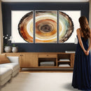 Natural Wood Slice Wall Art Canvas Print, Tree Ring Wall by MyGreatCanvas | Canvas Wall Art Prints | Photo Prints & Wall Decor