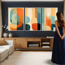 Abstract Geometric Wall Art Canvas Print, Mid Century Modern by MyGreatCanvas | Canvas Wall Art Prints | Photo Prints & Wall Decor