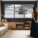 Zen Stone Wall Art Canvas Print, Balanced Rock Stack Framed by MyGreatCanvas | Canvas Wall Art Prints | Photo Prints & Wall Decor