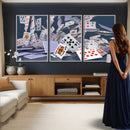 Playing Cards Canvas Wall Art | Casino Game Room Decor, by MyGreatCanvas | Canvas Wall Art Prints | Photo Prints & Wall Decor
