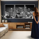 Charlotte Skyline Canvas Wall Art Print – North Carolina Cityscape Photography Print by MyGreatCanvas | Canvas Wall Art Prints | Photo Prints & Wall Decor