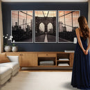 Brooklyn Bridge Canvas Wall Art, New York City Skyline Photography Print, NYC Landmark Urban Decor Artwork by MyGreatCanvas | Canvas Wall Art Prints | Photo Prints & Wall Decor