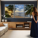 Mar Chiquita Beach Puerto Rico Canvas Wall Art, Manati Caribbean Coastal Photography Print, Tropical Ocean Sunset Decor by MyGreatCanvas | Canvas Wall Art Prints | Photo Prints & Wall Decor