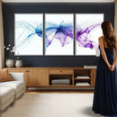 Global Flight Routes Map Canvas Wall Art, Worldwide Aviation Network Print, International Air Travel Wall Decor by MyGreatCanvas | Canvas Wall Art Prints | Photo Prints & Wall Decor