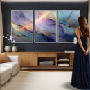 Colorful Abstract Canvas Wall Art Print, Vibrant Popup Color Art Print