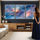 Colorful Abstract Canvas Wall Art Print, Vibrant Popup Color Art Print