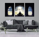 Women and Yoga Wall Art Canvas Print