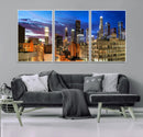 Los Angeles Night Wall Art Canvas Print