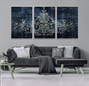 Dark Chandelier Wall Art Canvas Print by MyGreatCanvas | Canvas Wall Art Prints | Photo Prints & Wall Decor